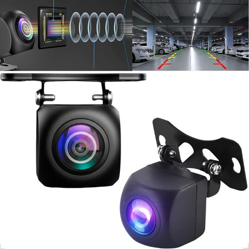 Câmera Ré E Frontal 170 Graus Automotiva Van Full Hd AHD Visão Noturna Colorida Alta Definição 1080p