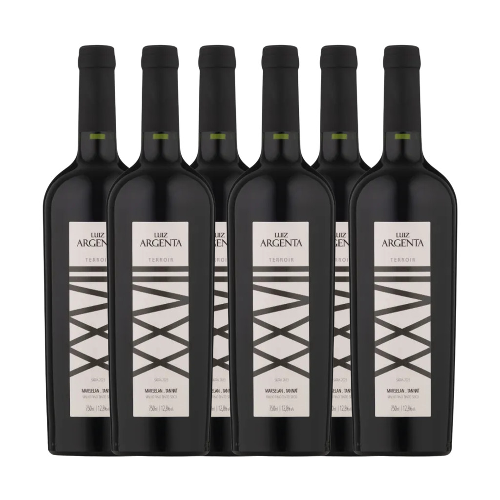 Vinho Luiz Argenta Vinho Marselan + Tannat Terroir XXVII 2024 Caixa com 6 Un