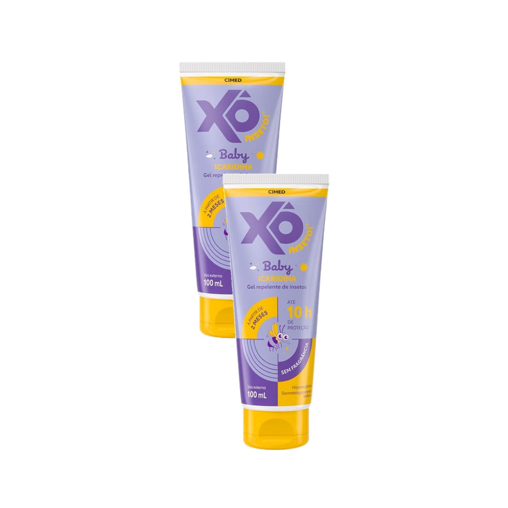 Kit 2 Repelente Xô Inseto Baby Icaridina Gel 100ml