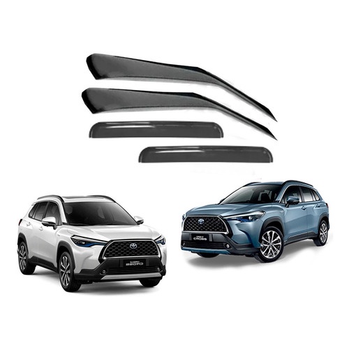 Calha de Chuva Defletor Toyota Corolla Cross 2021 a 2023 4 Portas Ecoflex