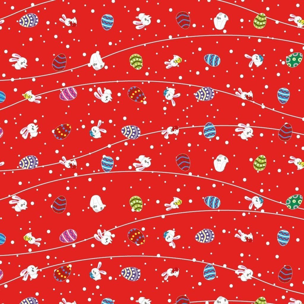 100 Sacos Express P/OVO DE PÁSCOA COELHOS VERMELHO  Ovo Páscoa 100g a 150g - 24X24 cm  INOVE
