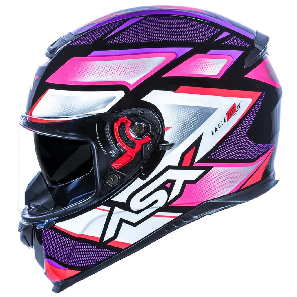 Capacete Rosa Feminino ASX Eagle Fast SV