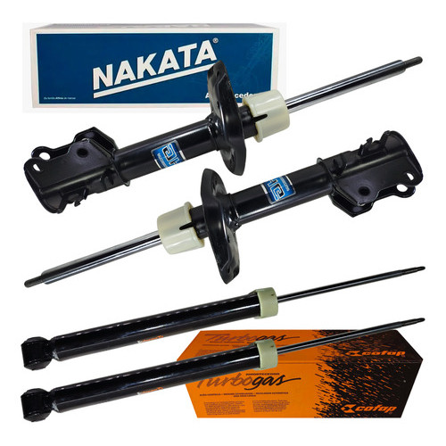 4 Amortecedor Dianteiro Nakata Traseiro Cofap Linea 2008 2009 2010 2011 2012 2013 2014 2015 2016