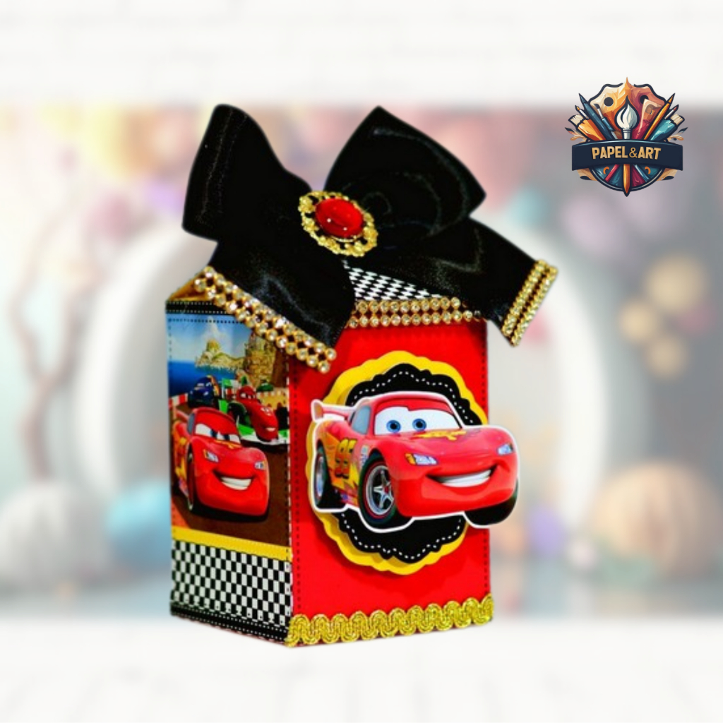 10 Unidades Caixinha Milk Personalizada Festa Carros Disney Relâmpago Mcqueen