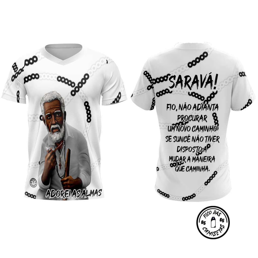 CAMISETA UMBANDA PRETO VELHO Cod.79
