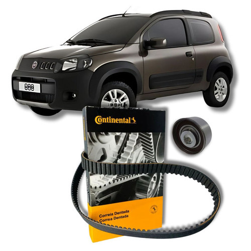 Kit Correia Dentada e Tensor - Fiat Uno 1.0 / 1.3 / 1.4 8V Fire Evo 2011 2012 2013 2015 2016