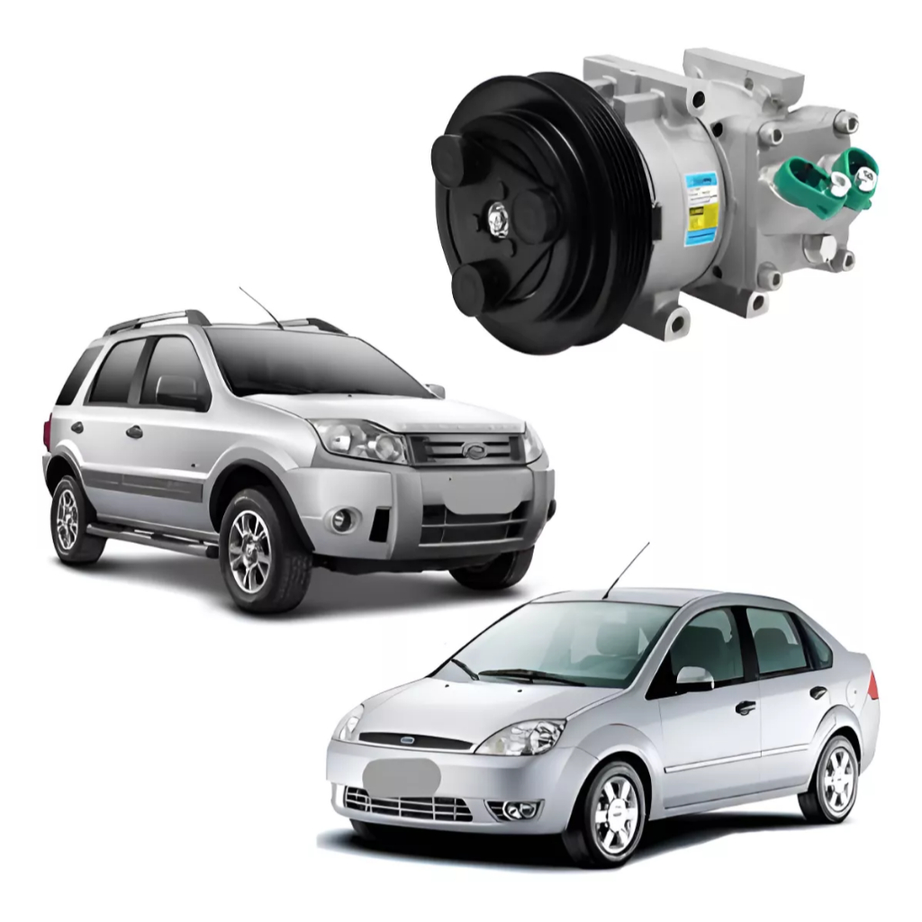 Compressor De Ar Fiesta / Ecosport 1.0 1.6 Verificar Compatibilidade ORIGINAL DELPHI