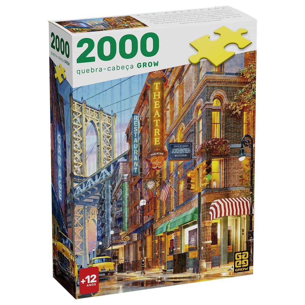Quebra-cabeça 2000 peças Rua Americana