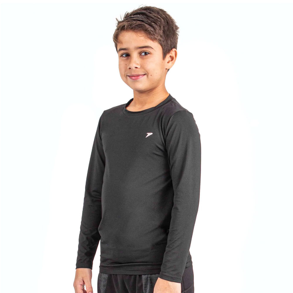 Camiseta Térmica Infantil Poker Skin III Preto