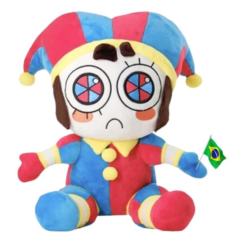 Boneco De Pelúcia Digital Circus Pommi Jax Circo Palhaço Circo Digital