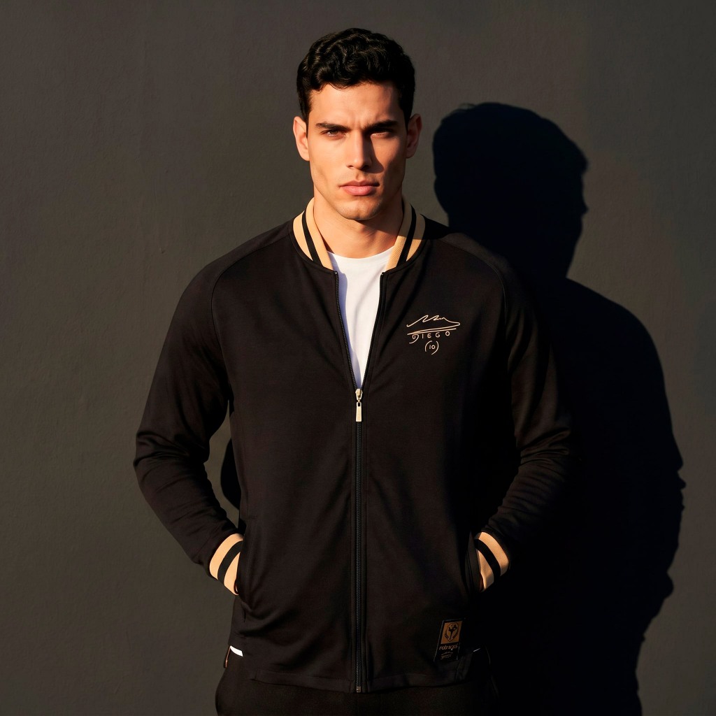 Jaqueta Maradona Classic Retrô Dourada Argentina Masculina Oficial