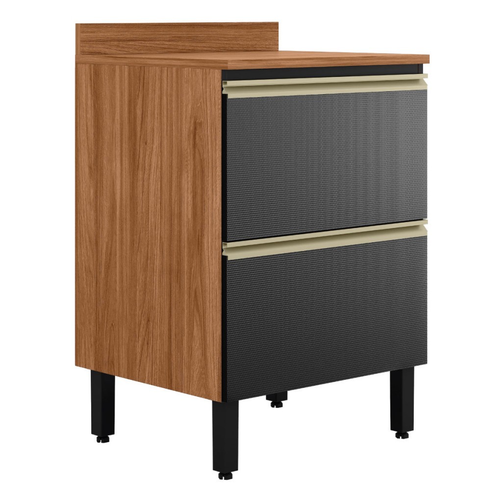 Balcão de Cozinha 60,1 Cm Proença 1 Porta 1 Gaveta 100% Mdf - Démobile