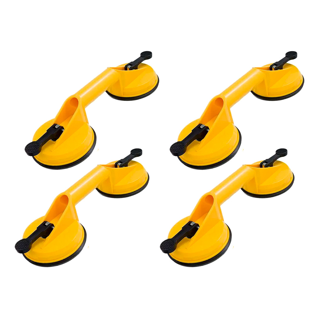 Kit 4 Ventosa Dupla Super Fixação 80kg Porcelanatos E Vidros