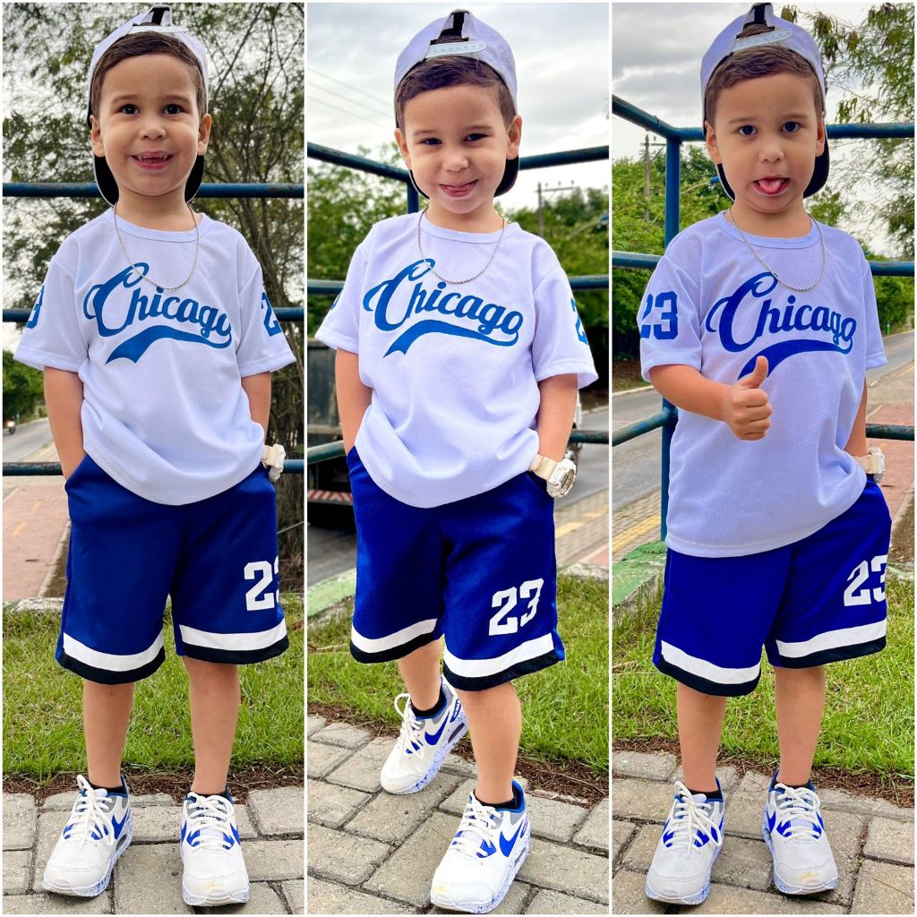 Conjunto Infantil Menino Verão - Camisa + Short para dias Quentes
