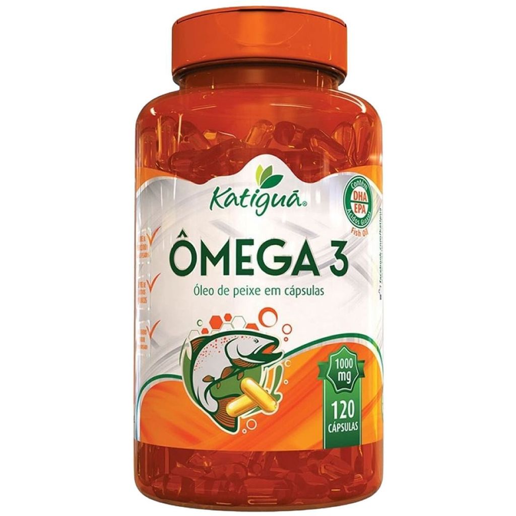 Ômega 3 Tripla Fonte 1000mg - 120 Cápsulas - Katiguá