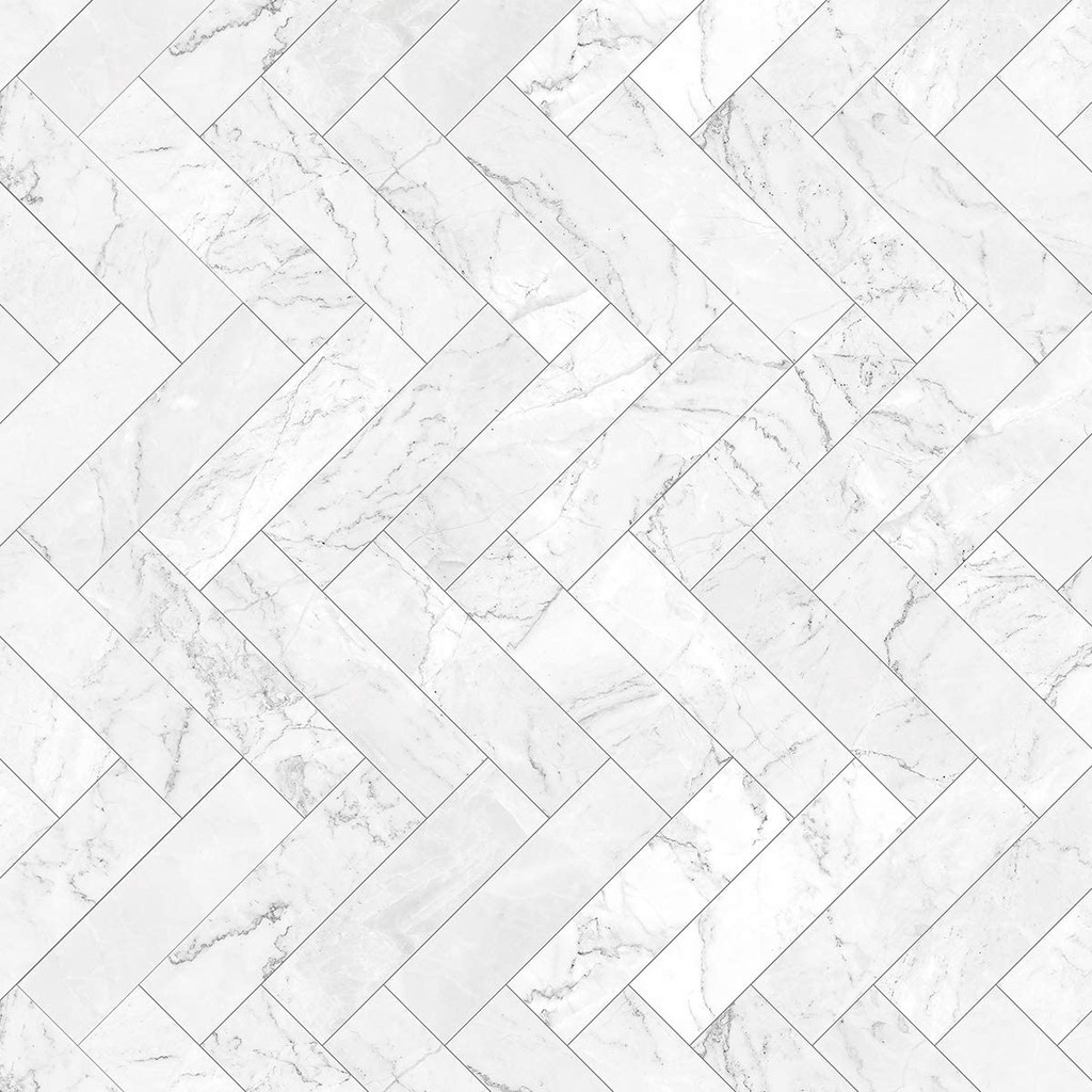 Papel De Parede Adesivo Azulejo Mármore Cozinha Lavável Banheiro 1,00m