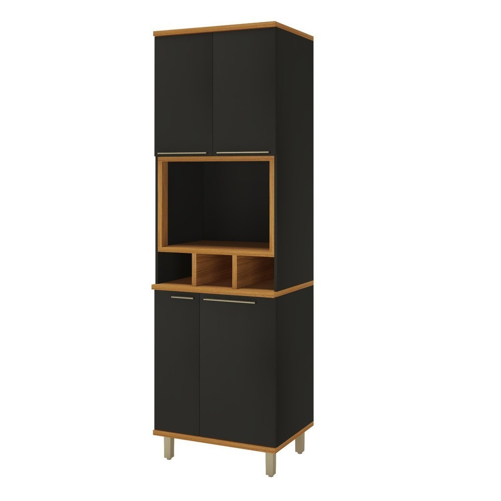 Paneleiro 4 Portas com Nicho Forno para Cozinha Modulada Madri
