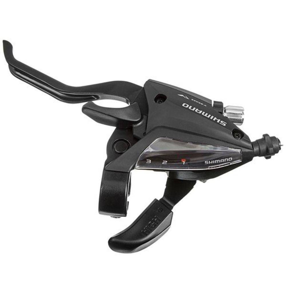 ALAVANCA CÂMBIO/FREIO SHIMANO ALTUS ST-EF500 EZ FIRE V-BRAKE DISCO MECÂNICO DIANTEIRO ESQUERDO - 3V