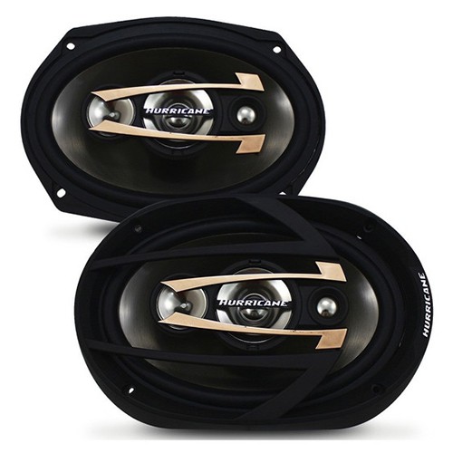 Kit Alto Falante Hurricane Quadriaxial Par Qr69 6x9 300w Rms
