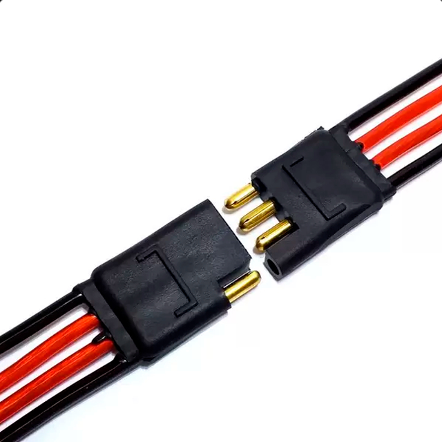 Conector Technoise 4 Vias Chicote Plug Encaixe Rápido 5pçs