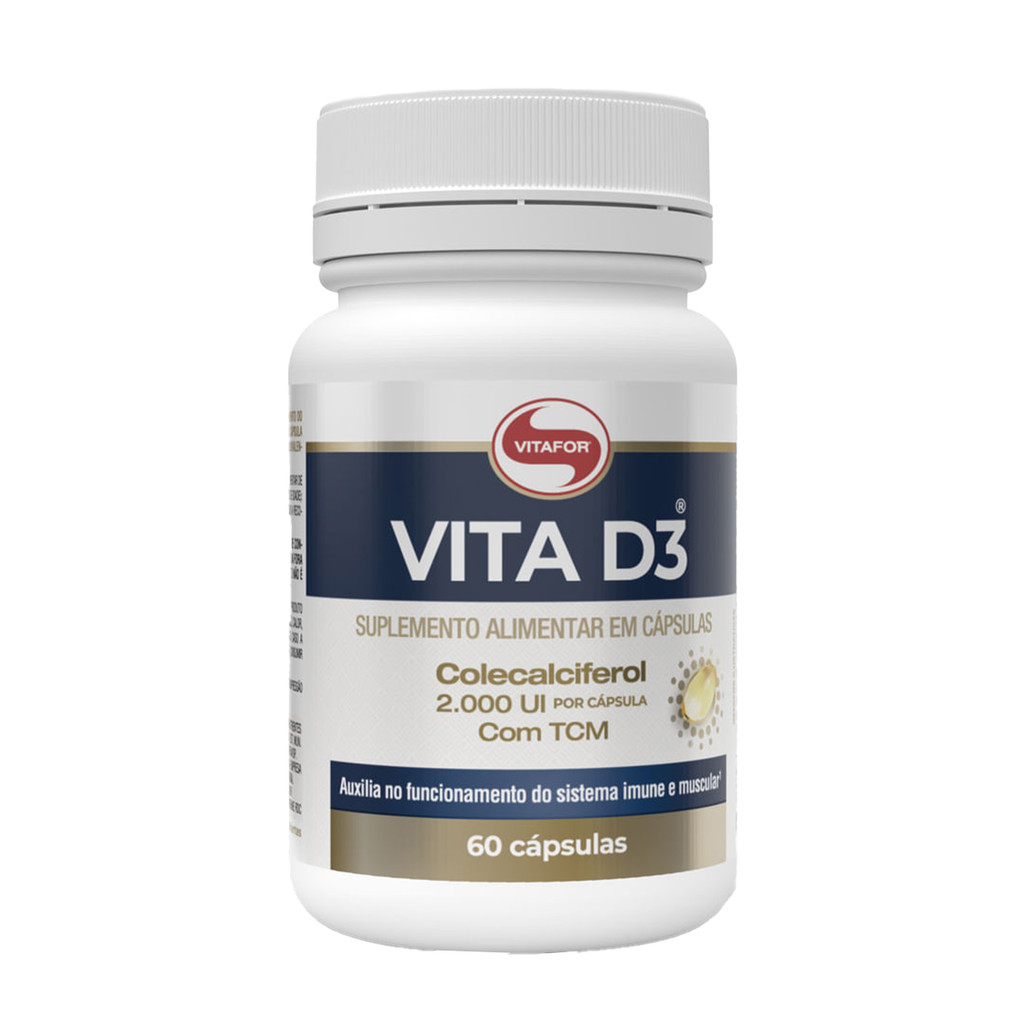 Vita D3 - 60 Capsulas - Vitafor