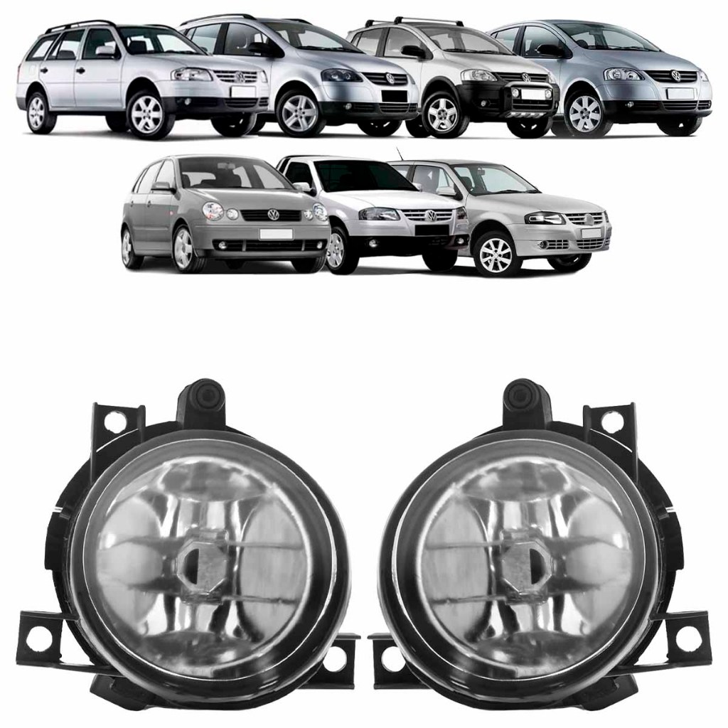Par Farol Milha Auxiliar Gol G4 2006 2007 2008 2009 2010 2011 2012 2013 2014 Lente Lisa