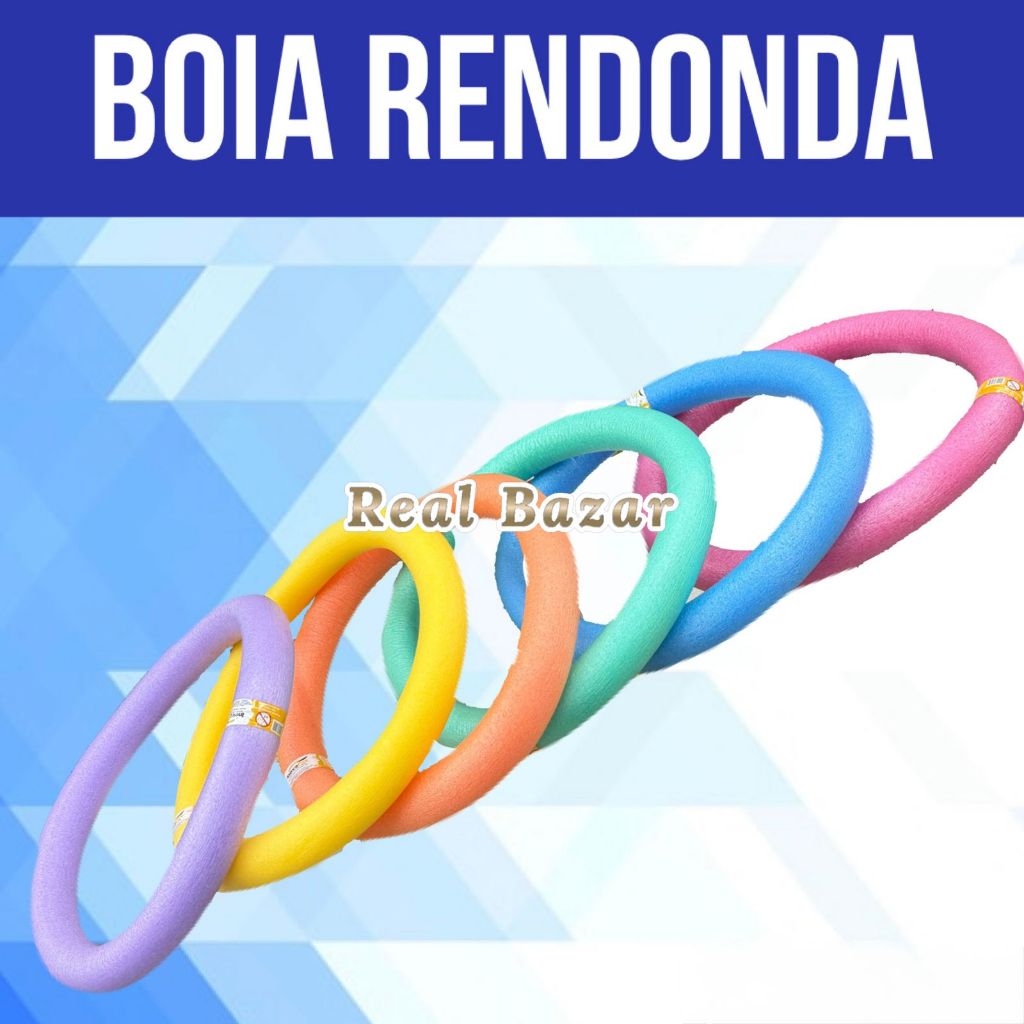 Boia Redonda Cintura  Espaguete Flutudor  Infantil  Cores Sortidas Piscina E Praia