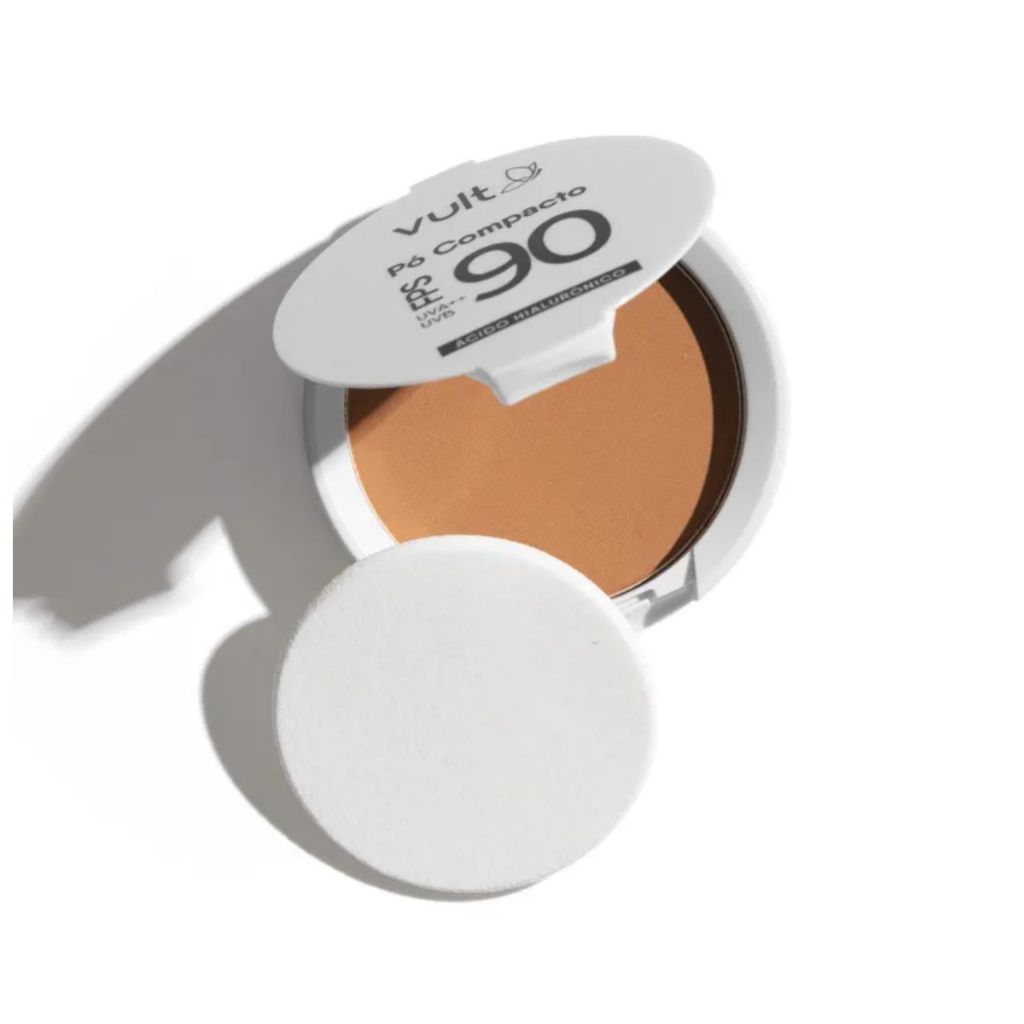 Pó Compacto Facial Médio Escuro Cor 4 FPS 90 Vult 6g
