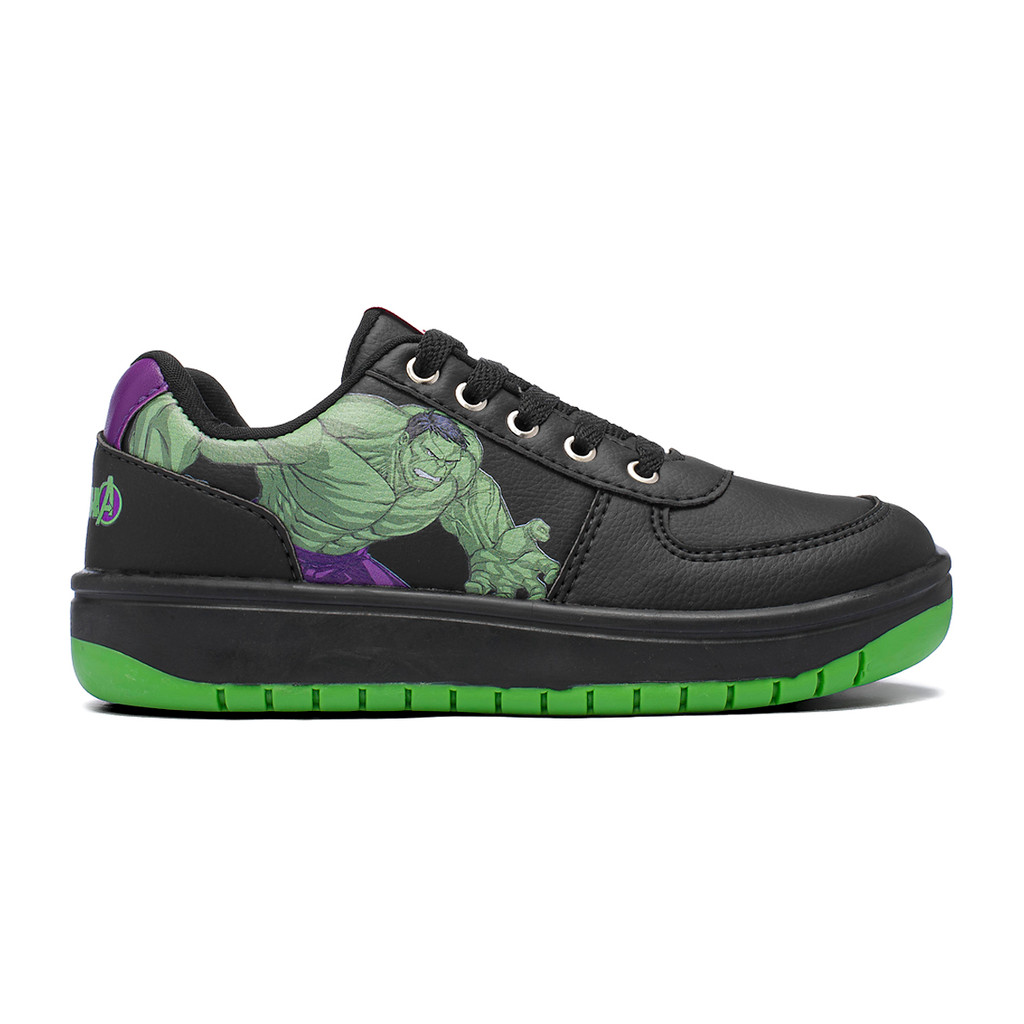 Tenis Infantil Juvenil Meninos Hulk Marvel Casual Original