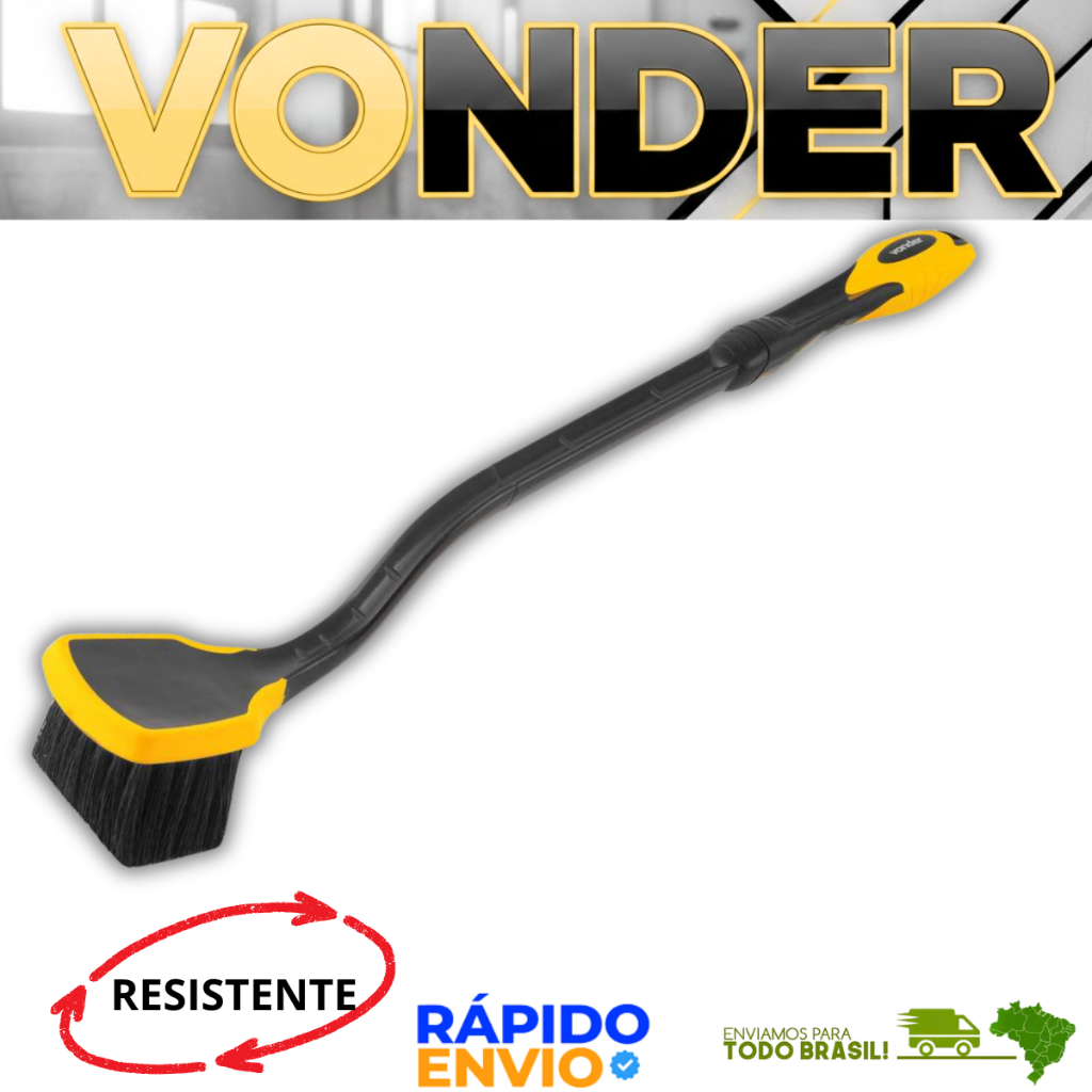 Escova Longa Macia Para Caixa De Rodas Vonder Resistente Premium Alta Qualidade