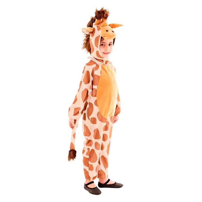 Fantasia Girafa Infantil Com Gorro