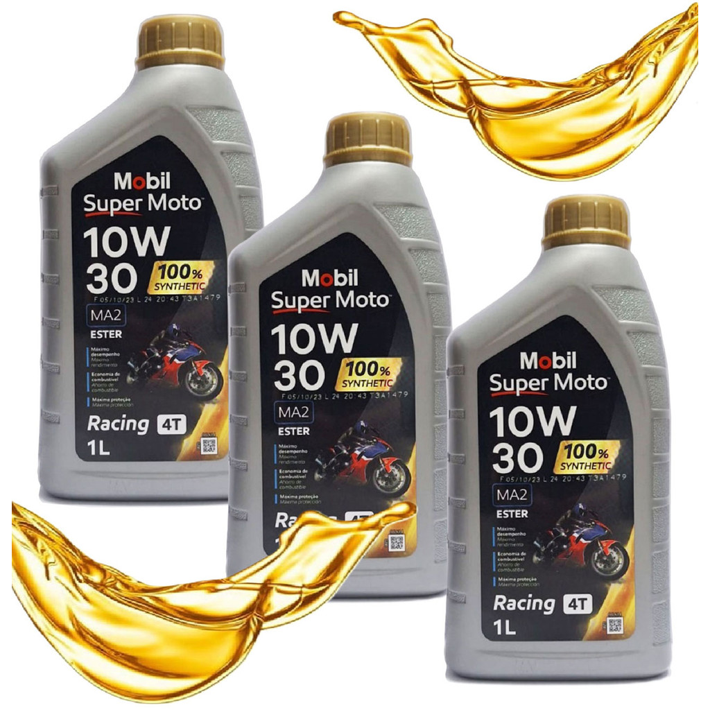 Óleo Sintético 10w30 Mobil Racing (3 Litros)