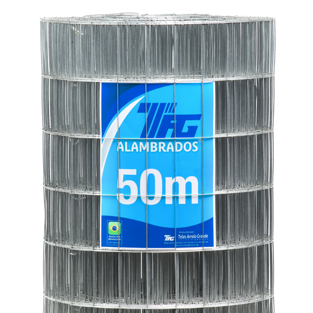 TELA SOLDADA TAG MALHA 5x10cm FIO 1,60mm ROLO 50mX1,0m
