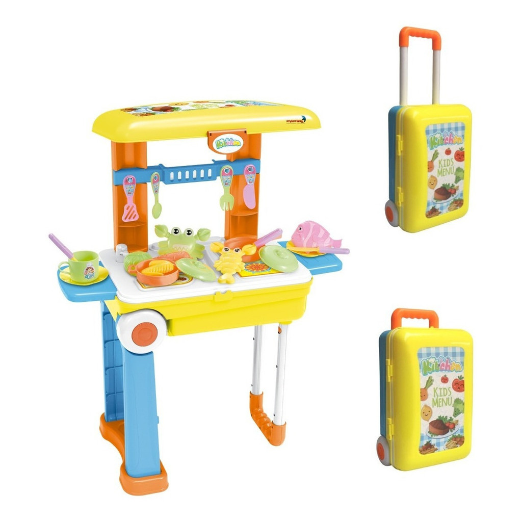 KIT COZINHA INFANTIL 3 EM 1 VIRA MALA E MOCHILA- BW103