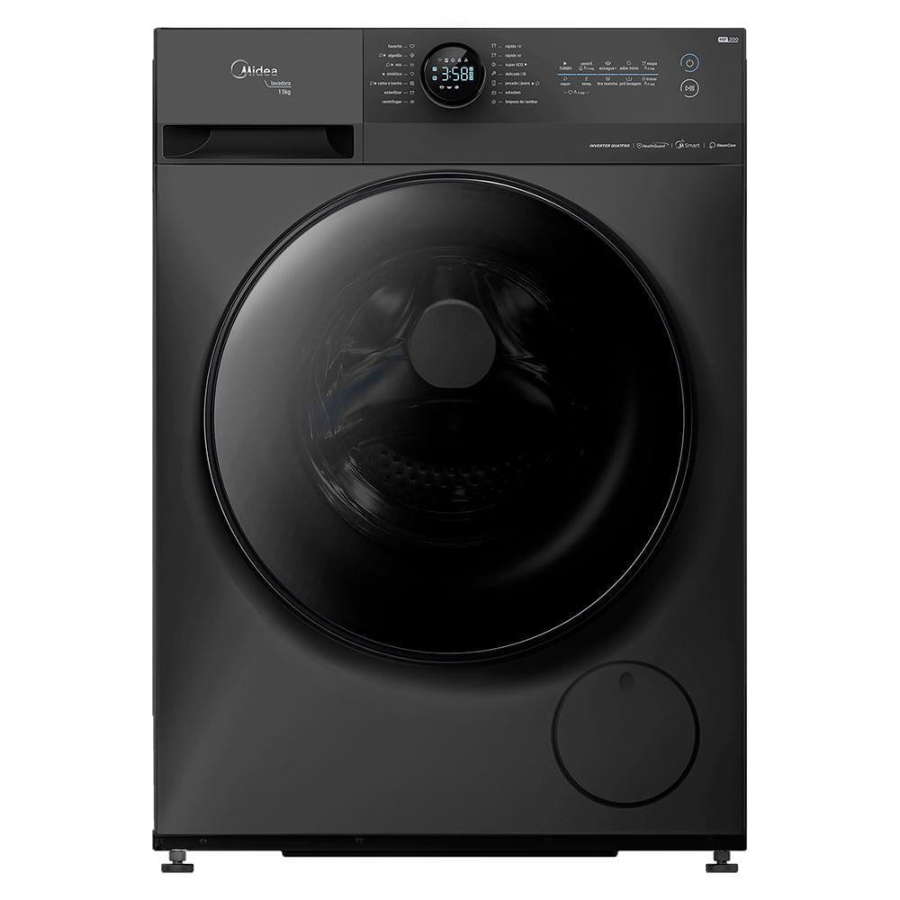 Máquina De Lavar Midea 13kg Healthguard Conectada Titanium MF200W130WB/GK-02 220V
