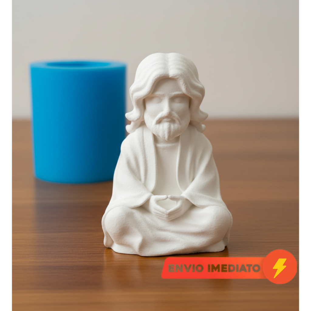 Forma Silicone Jesus Cristo Religioso Molde para Vela Sabonete Resina Epóxi Gesso