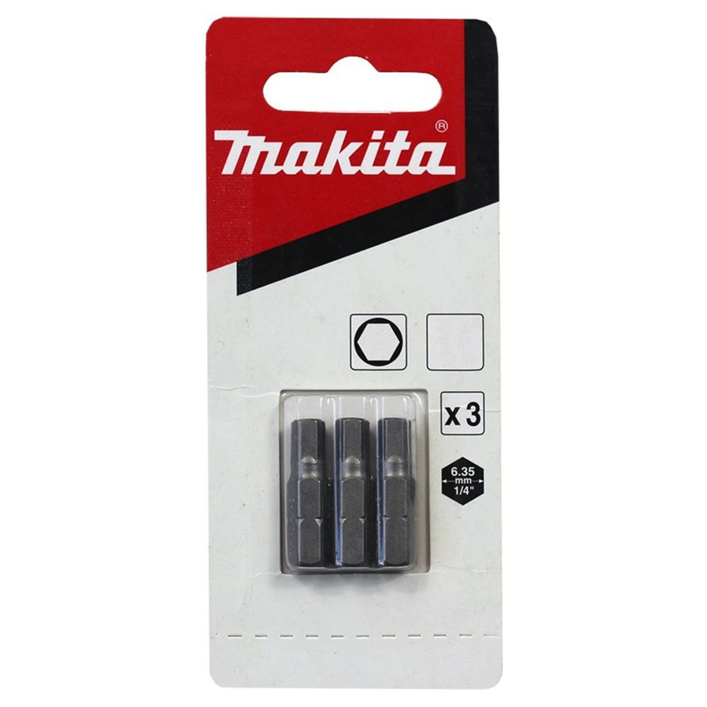 Pacote c/ 3 Pcs Bits Allen 4,0 X 25mm Makita B-23709