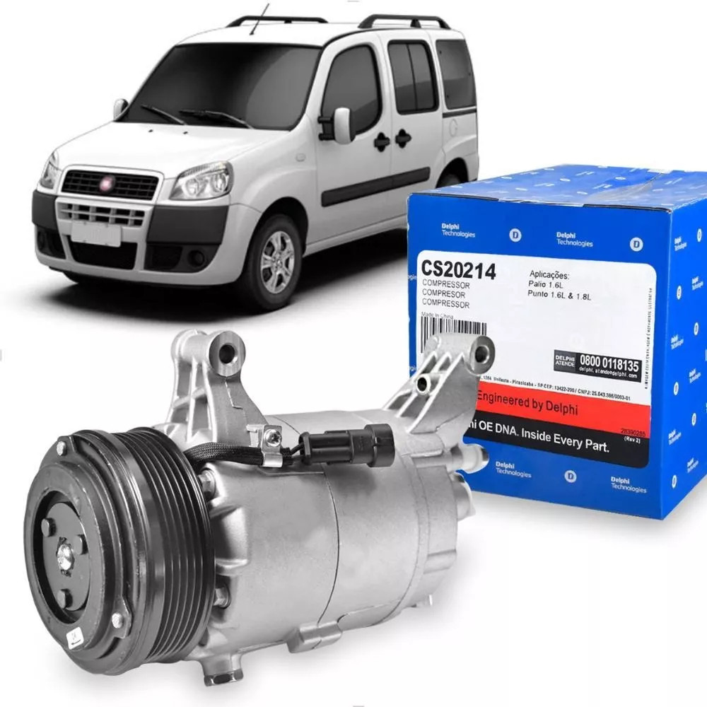 Compressor Ar Doblo E-torq 1.8 2010 A 2015 Original Delphi