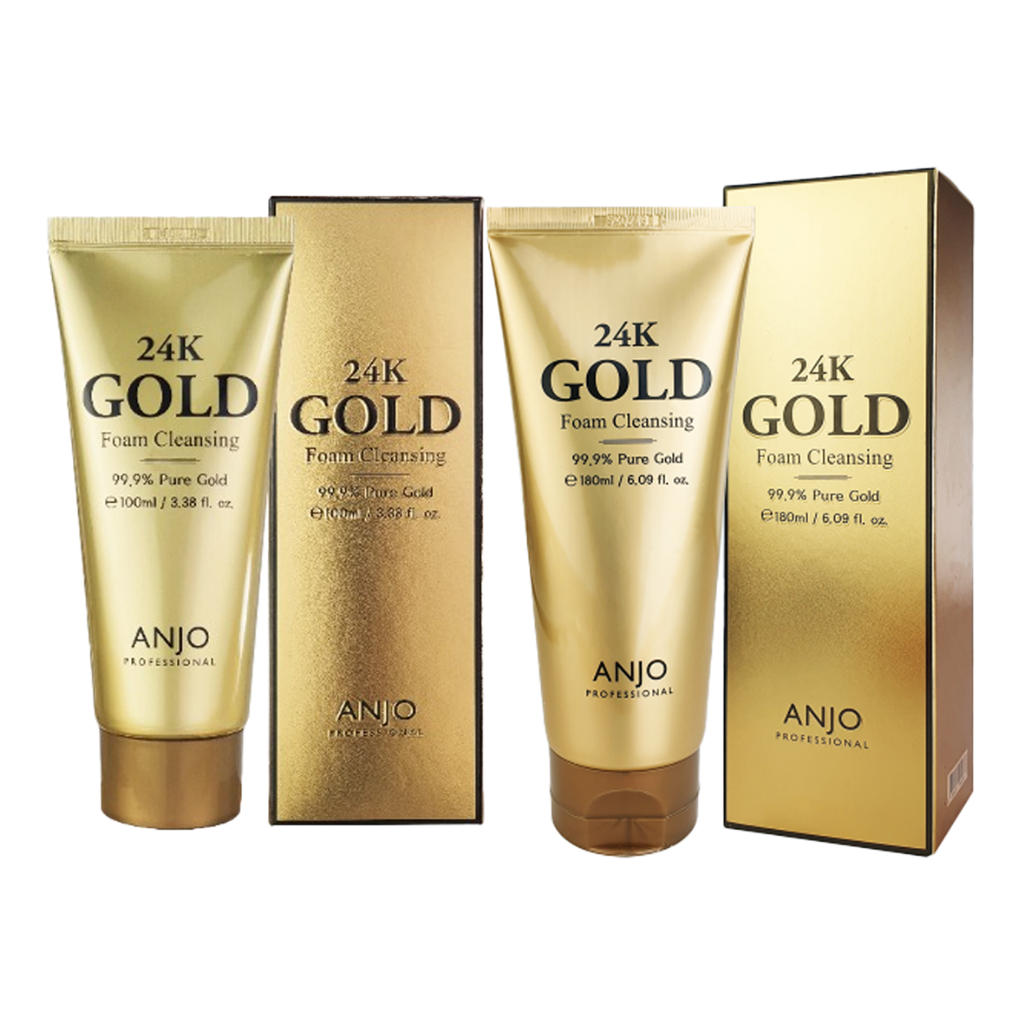 Anjo 24k Gold Foam Cleansing 100ml, 180ml