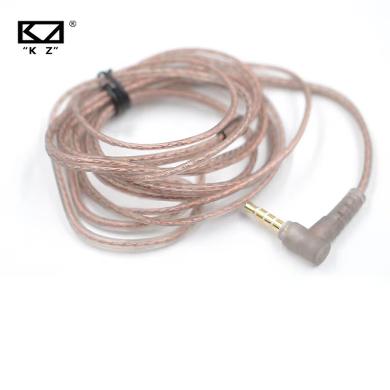KZ Cabo De Alta Pureza Sem Oxigênio Cobre Plana Atualização Fones De Ouvido Fio Original Para EDX PRO ZES ZEX ZSX DQ6S