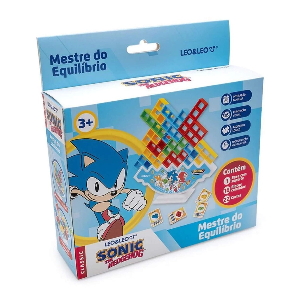 Jogo de Raciocínio Mestre do Equilíbrio Sonic +3 Anos Leonora - 10448