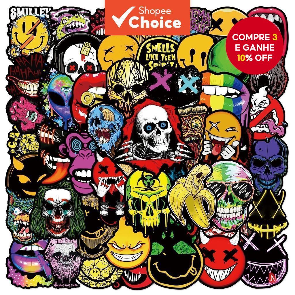 Terror Série Graffiti Adesivos À Prova Dwaterproof Água Portátil Adesivo Bagagem Anime Chiikawa Bonito Stiker Para Mala