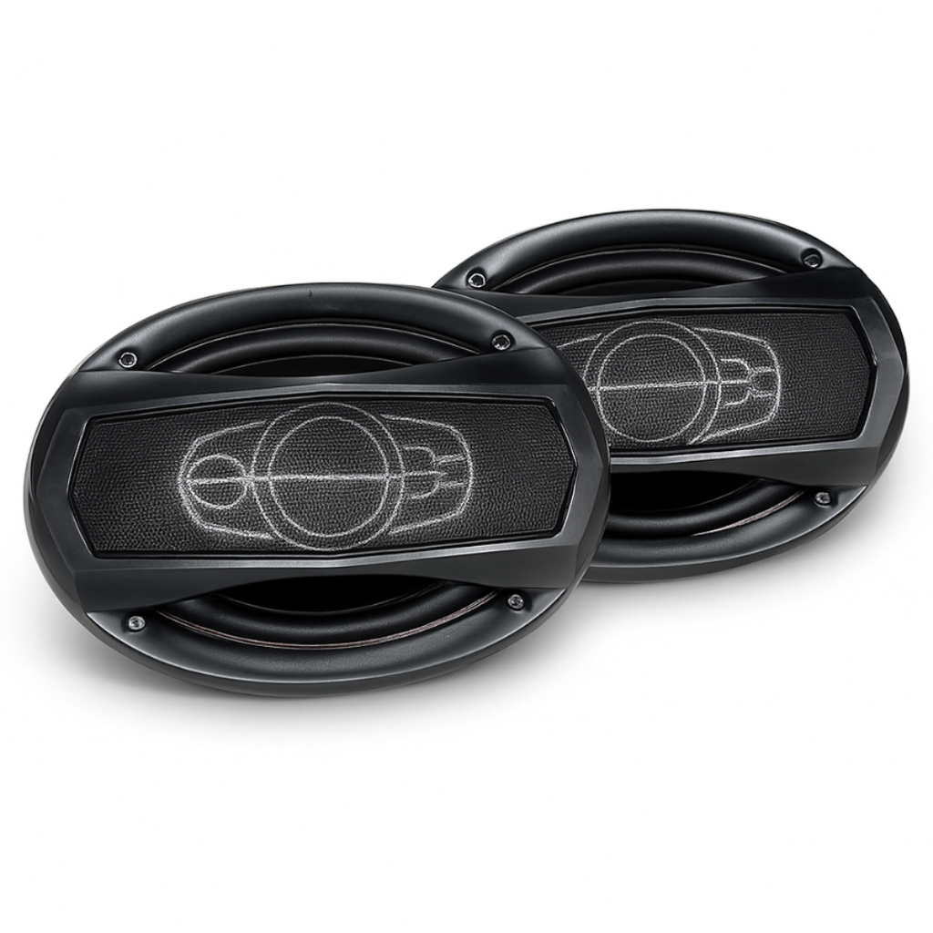 Kit Alto-Falantes 6x9 Polegadas som automotivo premium M69PRO 320W Triaxial - JR8