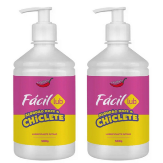 Kit 2 Lubrificante Íntimo Tamanho Grande 500g Chillies