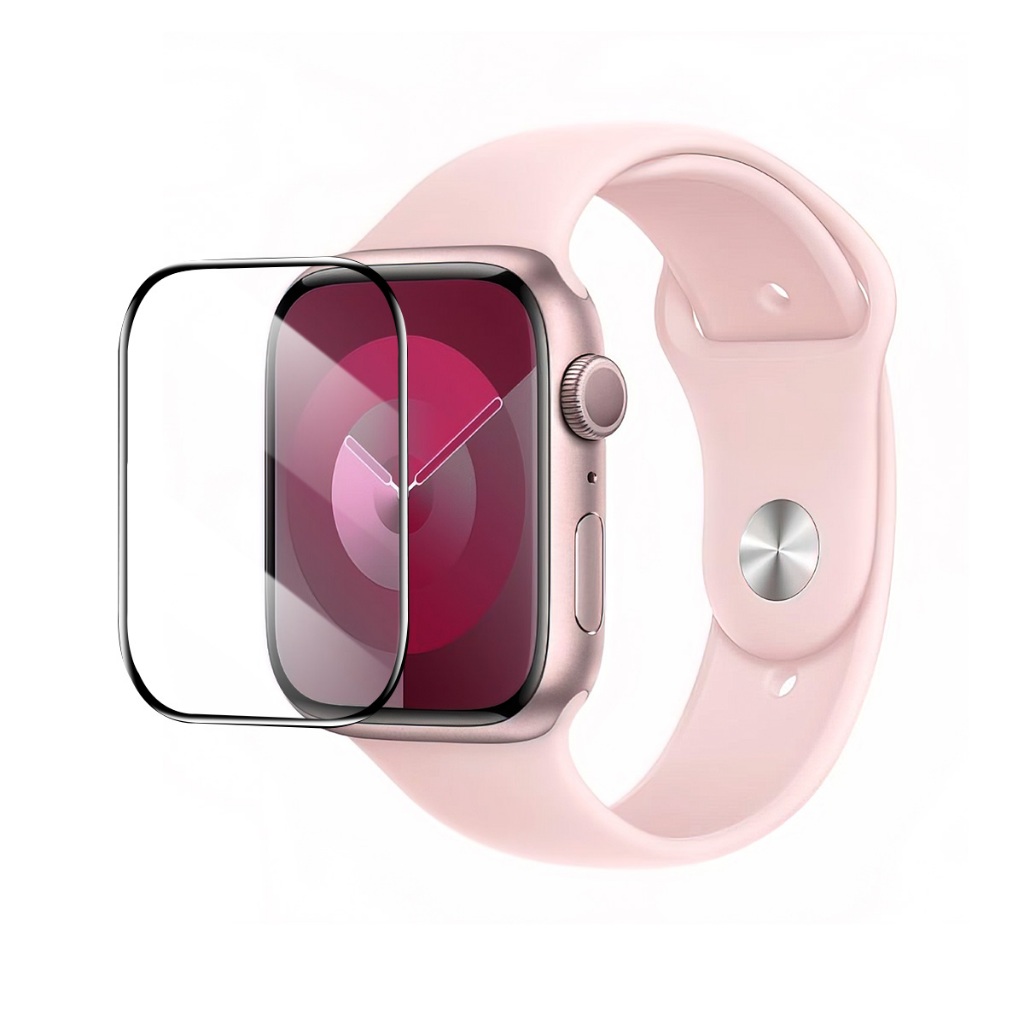 Baseus Apple Watch NanoCrystal Series Curved Crystal Tempered Glass Screen Protector with Installation Dustproof Kit