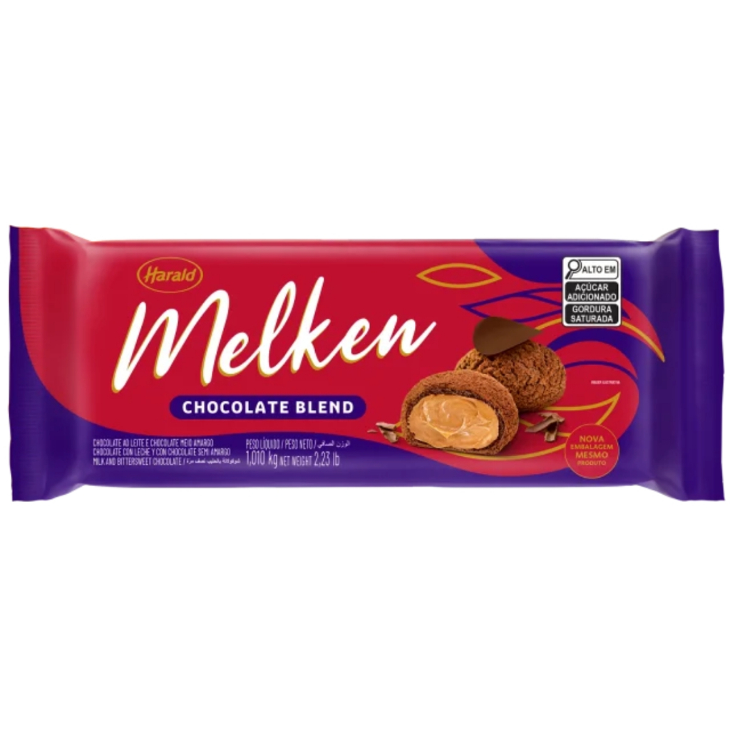 Chocolate Nobre Melken Blend em Barra 1,010kg Harald