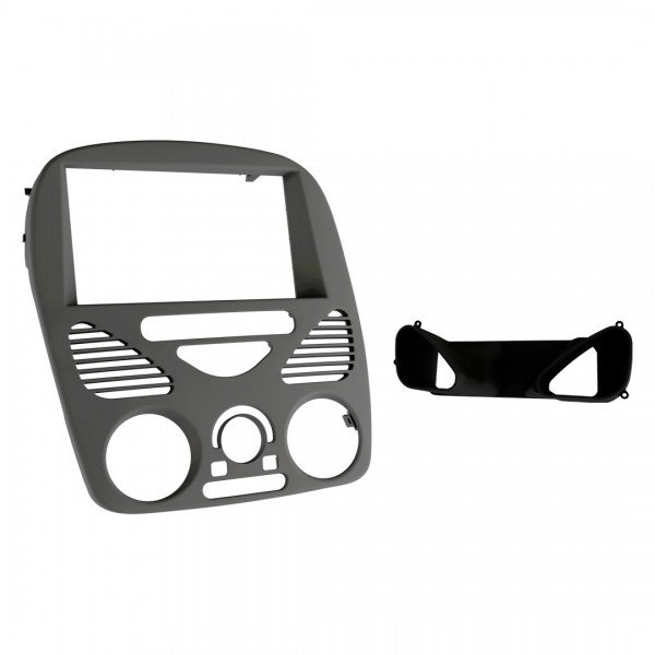 Moldura 2 Din Palio G2, Siena Fire, Strada 1.4 Fire c/ Ar 02/14 - Fiamon - Prata