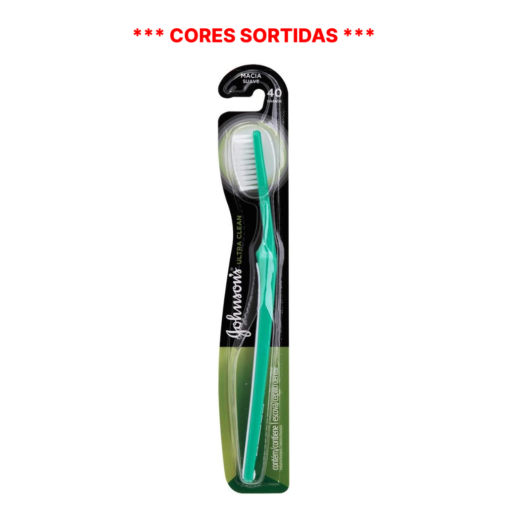 Escova Dental Johnsons Reach Ultra Clean Grande 40 Cerdas Macias - Cores Sortidas