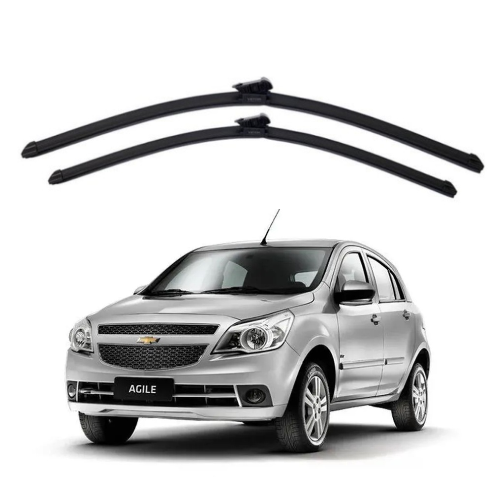 Par Palheta Limpador Parabrisa Chevrolet Agile 2011 2012 2013 2014 2015 2016 2017 2018