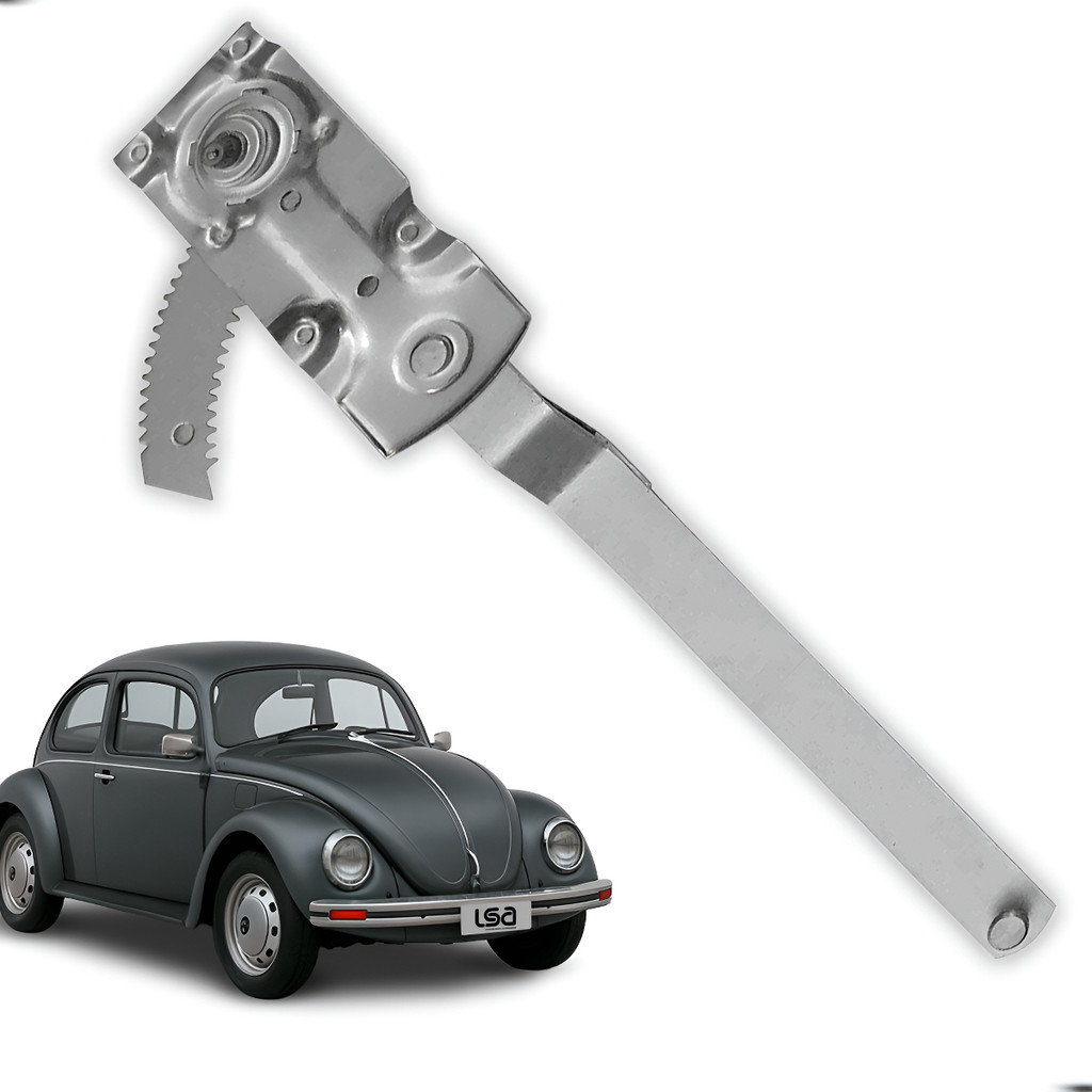 Máquina Vidro Manual Dianteiro Direito Volkswagen Fusca 1971-1996 2 Portas Encaixe Perfeito Estrutura Reforçada